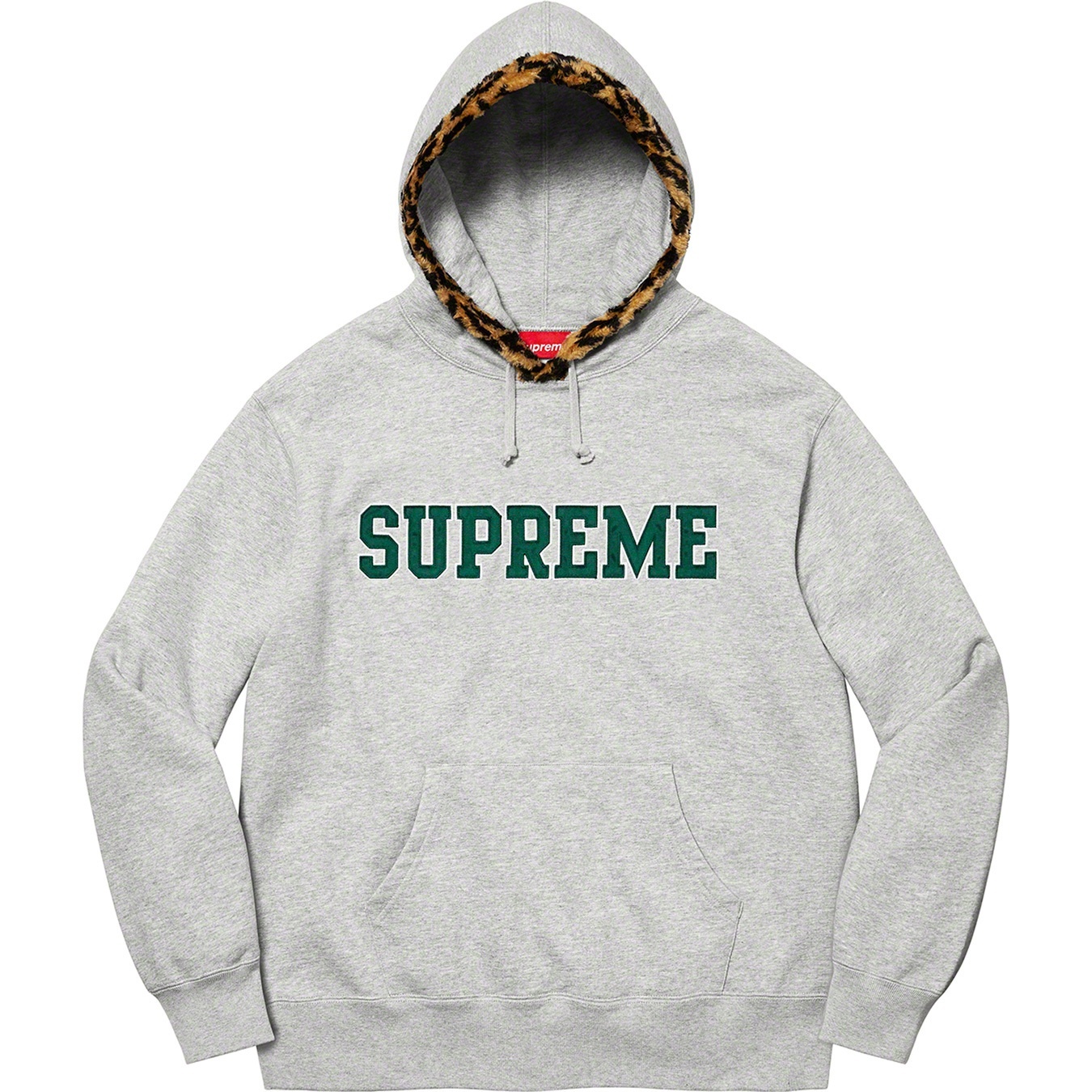 Leopard Trim Hooded Sweatshirt view 10